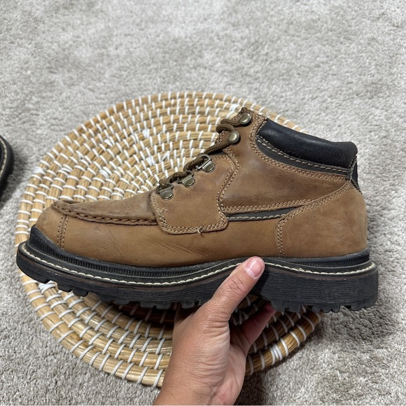 Arizona Jean Company Men’s Lace Up Chukka Ankle Boots Leather in Brown 8 main image 3